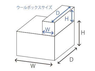 ウールボックス寸法